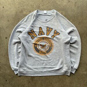 Gray United States Navy Men's Sweater